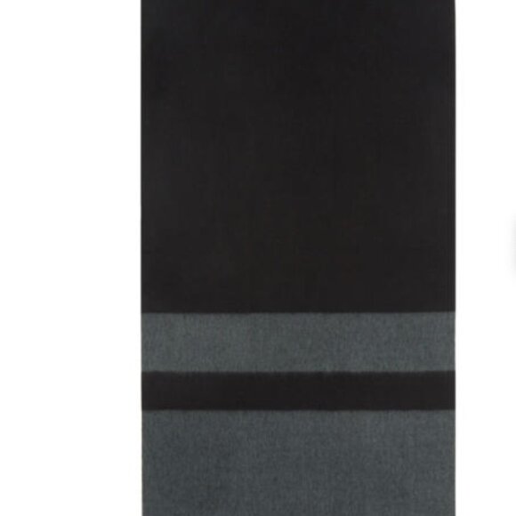 Mackage Black and Grey Striped Lazio Scarf - Picture 3 of 8